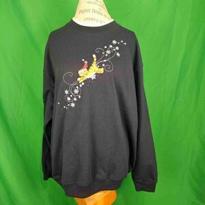 NWT Vintage Top Stitch Womens Embroidered Christmas‎ Cat Sweater Swestshirt 2X